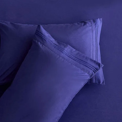Miniatura 5 de Juego de sábanas - Ropa de cama de microfibra cepillada - Sábanas y fundas de almohada - Bolsillos profundos - Ajuste fácil - Sábanas transpirables