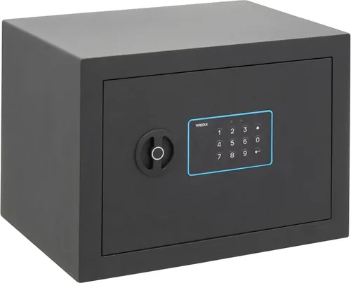 ARREGUI Blue 650120 - Caja fuerte de acero con cerradura electrónica, 9.8 x 13.8 x 9.8 in, 18 L, caja fuerte para el hogar y el hogar, teclado con