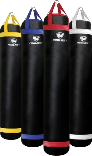 Miniatura 8 de Saco de boxeo pesado para adultos, boxeo, artes marciales, Muay Thai, equipo de entrenamiento de fuerza, relleno, 6 pies, 150 libras, correa