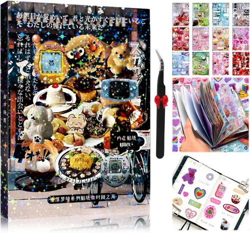 800 calcomanías japonesas Kawaii Heisei Retro para diario de adultos, Y2k, lindas calcomanías para álbumes de recortes, calcomanías estéticas de
