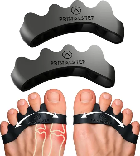 VYCE PrimalStep Separadores de Dedos, Esparcidores, Espaciadores, Enderezador para Corregir Dedos para Hombres y Mujeres, Corrector de Juanetes,