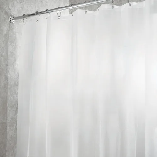 Miniatura 4 de Forro de cortina de ducha impermeable PEVA con 12 ojales reforzados, 72 x 70 pulgadas, transparente