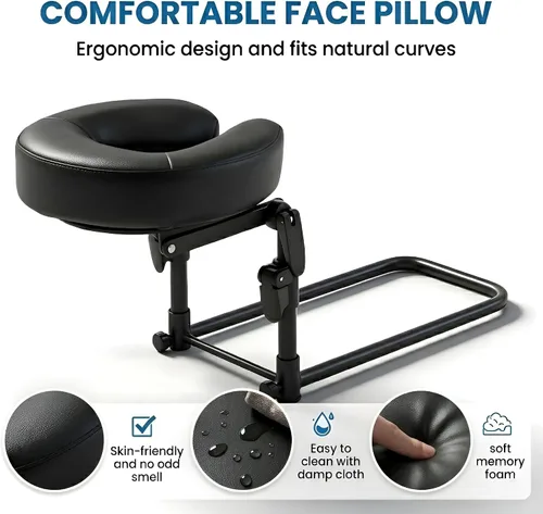 Miniatura 7 de Reposacabezas de masaje para cama, colchón para el hogar, kit de masaje ajustable de 18 pulgadas de altura, soporte para cabeza de spa, soporte