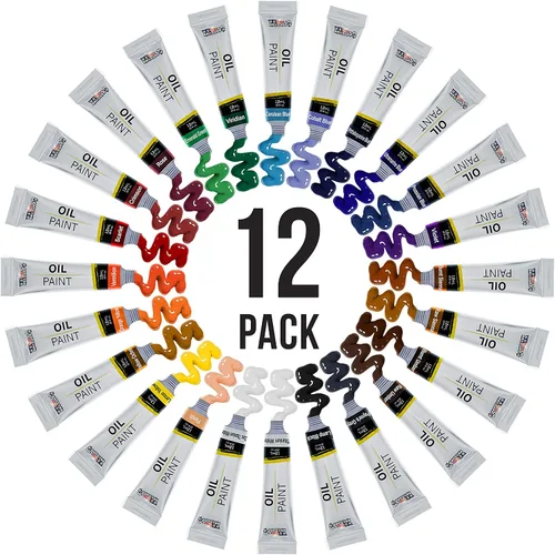 Miniatura 4 de US Art Supply juego de 24 tubos de pintura al óleo para artistas de 12 ml