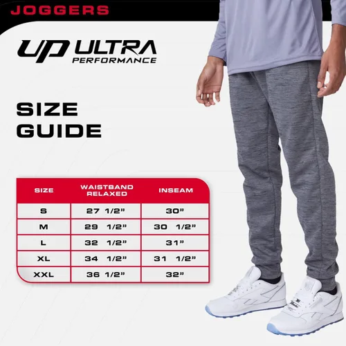 Miniatura 7 de Ultra Performance 3 Pack Mens Joggers Mens Athletic Sweatpants with Pockets for Men, Small - 5X