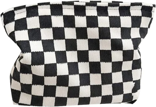 Miniatura 14 de SxoSyo Bolsas de cosméticos para mujer, bolsa de maquillaje grande, bolsa de viaje con cremallera, organizador de brochas de maquillaje para regalos