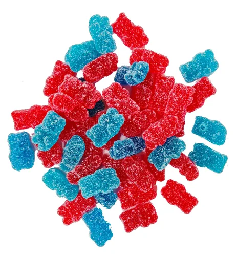 Miniatura 3 de crait Icee Sour Gummy Bears, Sour Candy, Gummy Candy Cherry y Blue Raspberry Sour Gummies 4 onzas (paquete de 3)