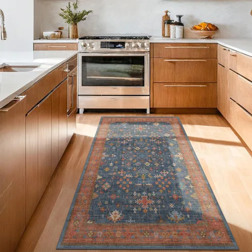 Miniatura 191 de Alfombra Boho Negra para Sala de Estar - Alfombra de Área Lavable de 10x14 Pies, Alfombras de Comedor para Debajo de la Mesa, Alfombra Suave de Pelo