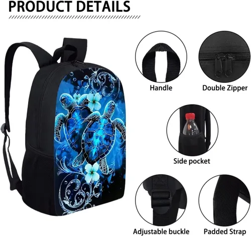 Miniatura 100 de HUGS IDEA Los animales frescos 3D niños escuela libro bolsa niños impresión mochilas, Baloncesto, Moderno