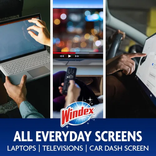 Miniatura 4 de Toallitas de limpieza electrónica Windex, toallitas para pantallas prehumedecidas para televisores, teléfonos y otros dispositivos electrónicos