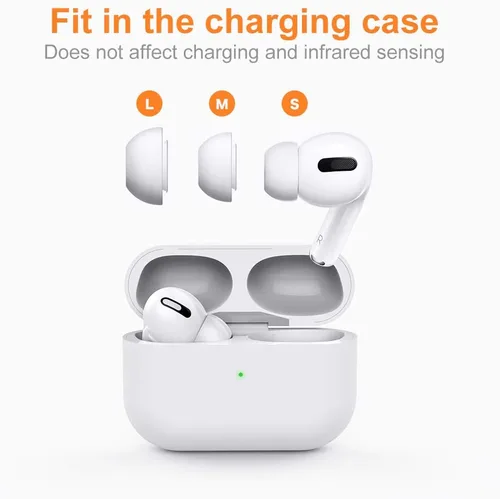 Miniatura 2 de Link Dream 12 puntas de repuesto para AirPods Pro AirPods Pro de 2ª generación 2022 con caja de almacenamiento portátil (S/M/L) (6 pares)