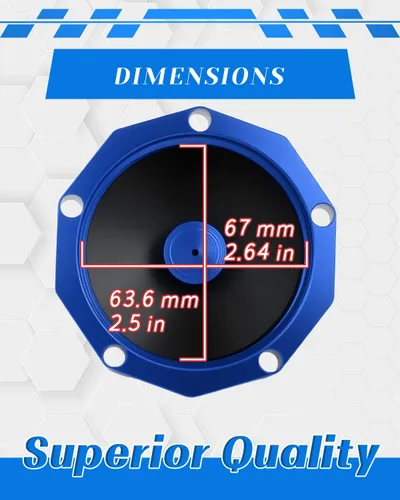 Miniatura 7 de JFG RACING Tapa de tanque de combustible para Dirt Bike con manguera de ventilación de aire para DRZ50/70/125/400/400E, LT-R450, LT-Z250/400/400Z