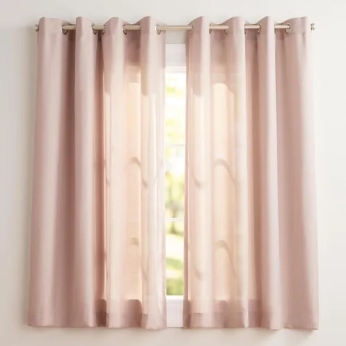 Miniatura 8 de Exclusive Home Loha - Par de paneles de cortinas de lino con ojales, 54 x 63 pulgadas, color beige