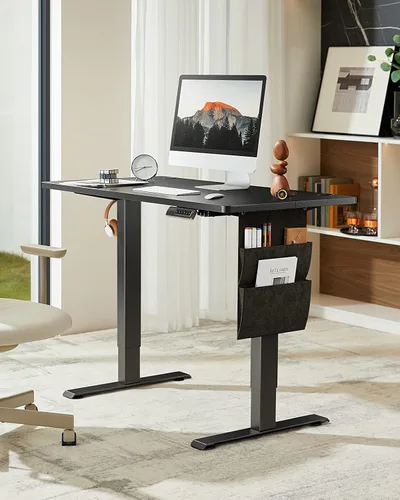 Miniatura 2 de Marsail MSSCD7B-1 - Escritorio de oficina en casa, 48 x 24 pulgadas, color negro
