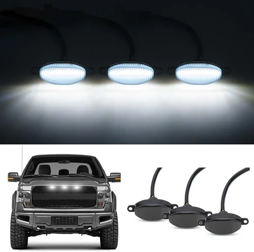 Miniatura 9 de Lentes ahumadas xenón blanco LED Rapter luces para Ford F150 SVT Rapter Pick Up 2010-2014 Ford Rapter Pick Up 2017-2019 Ford Rapter Pick Up