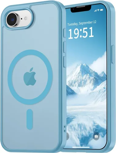 Miniatura 76 de vnnink para iPhone 12 y iPhone 12 Pro, funda de teléfono celular translúcida con protección contra caídas de grado militar, mate magnética