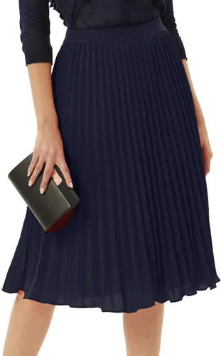 Miniatura 178 de GRACE KARIN - Falda plisada de gasa para mujer, con cintura alta y elástica, vuelo, corte acampanado y longitud por debajo de la rodilla