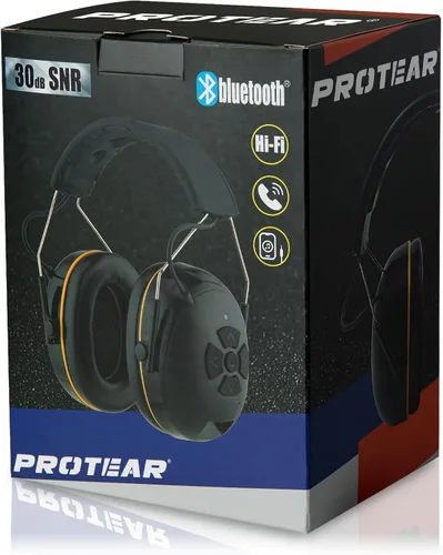 Miniatura 9 de Protección auditiva Bluetooth NRR 25dB micrófono integrado, protección auditiva recargable con Bluetooth, auriculares con cancelación de ruido manos
