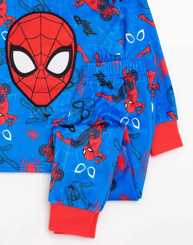Miniatura 5 de Marvel Spider-Man - Pijama de forro polar súper suave para niños, Azul