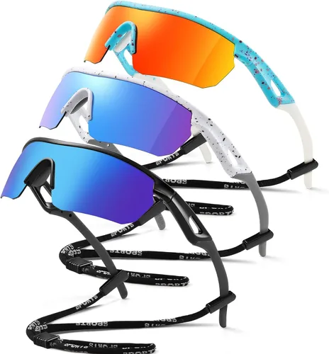 Miniatura 31 de Kids Sunglasses Youth Baseball Sunglasses for Boys Girls 3-12 Polarized Softball Sports Goggles UV Protection