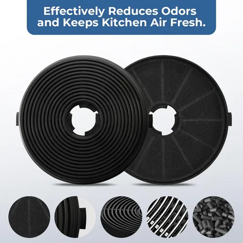 Miniatura 5 de Filtro de carbón para campana extractora (CFYS067) para campana extractora USYS305A, USYS0675B, juego de 2