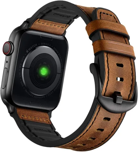 Miniatura 9 de Compatible con Apple Watch Band de 1.929 in 1.811 in 1.772 in 1.732 in 1.654 in, correas híbridas de silicona Mifa para hombres y mujeres, correa