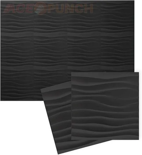 Miniatura 9 de AP1216 - 12 piezas de paneles de pared 3D 3D con textura de PVC, impermeables, resistentes a los arañazos, diseño de diamante blanco de 12 x 12