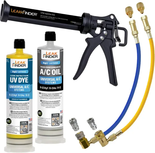 Miniatura 10 de LF021 Kit de Detección de Fugas de Refrigerante de Fluidos Automotrices y Aire Acondicionado - 1 oz de Tinte Detector de Fugas A/C a Base de Aceite