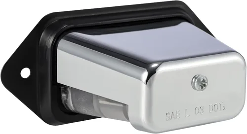 Miniatura 8 de Partsam Luz de matrícula LED impermeable de 12V CC con luz para placa de licencia, soporte con orificio de drenaje, carcasa de ABS, lente de PC