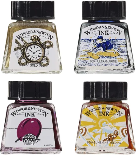 Miniatura 7 de Winsor & Newton - Bote de tinta para dibujo Dorado