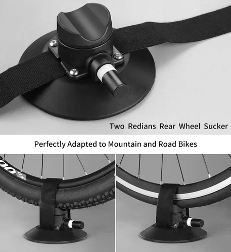 Miniatura 4 de ROCKBROS Sucker - Soporte para bicicleta para techo de coche, ventosa, soporte de bicicleta de liberación rápida de aleación de aluminio para 1, 2