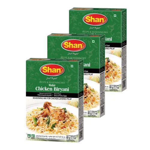 Miniatura 168 de Shan Korma Recipe and Seasoning Mix 1.76 oz (50g) - Spice Powder for Traditional Meat in Yogurt Sauce - Suitable for Vegetarians - Airtight Bag in a