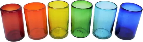 Miniatura 16 de Vasos cortos de ámbar sólido de 9 onzas (juego de 6), vidrio reciclado, sin plomo, sin toxinas (vaso de 9 onzas)