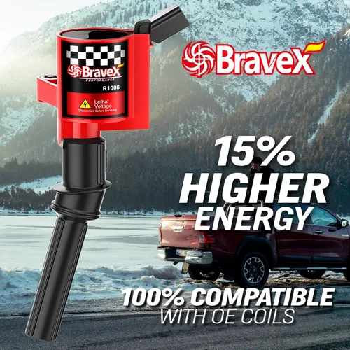 Bravex Bobinas de arranque de súper alta energía para Ford F-150 F-250 F-350 4.6L 5.4L V8 DG508 DG457 DG472 DG491 Crown Victoria Expedition Mustang