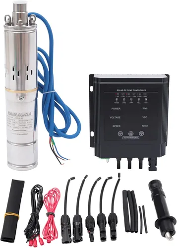 Miniatura 10 de Bomba sumergible de pozo profundo, bomba sumergible de 3.86 pulgadas y 2 HP, bomba de pozo profundo de 360.89 pies con cable de 9.84 pies de largo