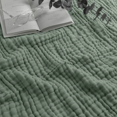 Miniatura 14 de Comfy Cubs - Manta de muselina para bebés, recién nacidos y niños pequeños, 6 capas algodón suave ligero, grande 40 x 40 pulgadas, transpirable