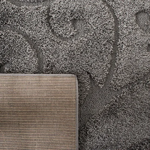 Miniatura 10 de SAFAVIEH Florida Shag Collection - Alfombra decorativa, 3 pies 3 pulgadas x 5 pies 3 pulgadas, gris, diseño de volutas, no desprende pelusa