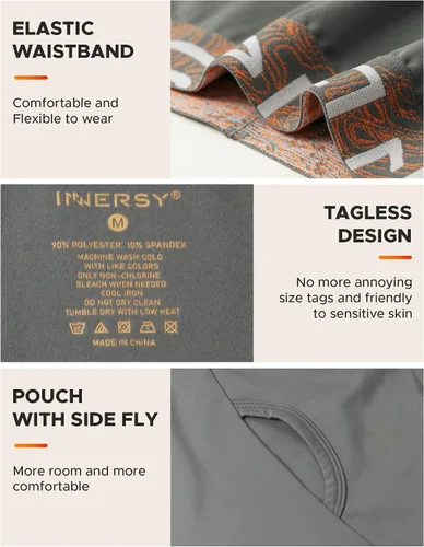 Miniatura 5 de INNERSY Ropa interior térmica para hombre, ligera, capa base, 2 paquetes