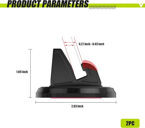 Miniatura 2 de 1 soporte para teléfono móvil para tablero de automóvil, giratorio 360°, antideslizante, consola central, soporte de navegación de escritorio, Negro