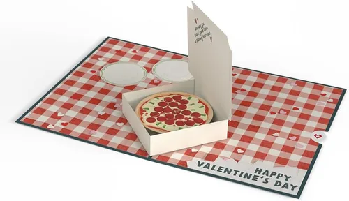 Miniatura 7 de Lovepop Tarjeta del día de San Valentín para ella, él – Tarjetas de felicitación románticas 3D – You've Stolen a Pizza my Heart – 5 x 7 pulgadas