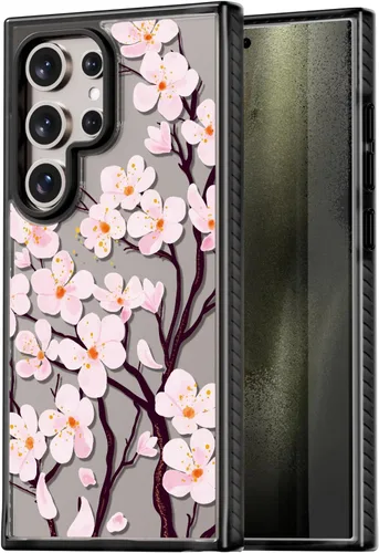 Miniatura 186 de Rosarnnah Funda compatible con Samsung Galaxy S24 Ultra, bonita estética, a la moda, divertida funda con estampado de gatito y gato, duradera a