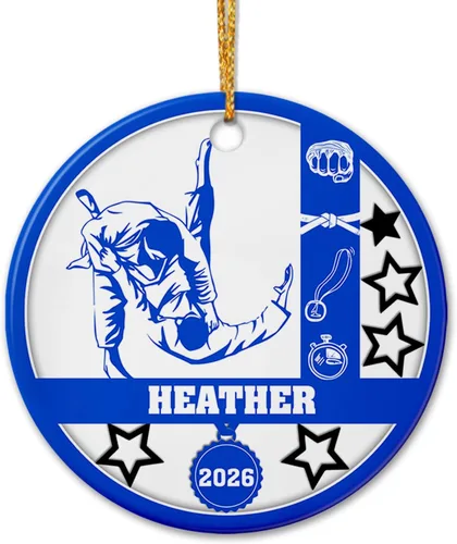 Miniatura 16 de Adorno de cerámica para jugador de bádminton, regalo para hombres y mujeres, adorno de cerámica personalizado para Navidad 2025, adorno para amantes