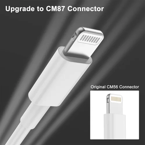 Miniatura 4 de 2 paquetes de 6 pies de cable cargador para iPhone, [Certificado MFi de Apple] cable cargador largo para iPhone de 6 pies, cable Lightning a USB