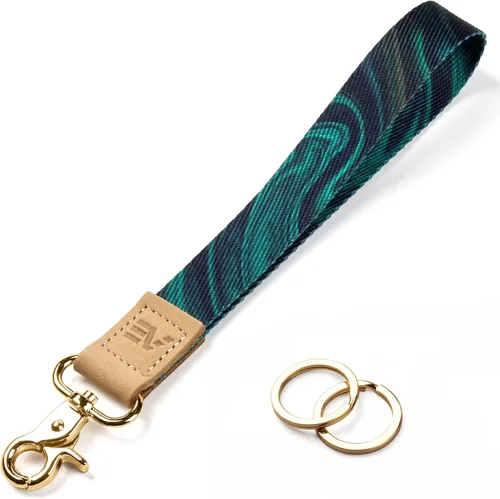 Miniatura 46 de EcoVision - Llaveros lindos con correa para llaves, llavero de muñeca para mujer, correa de insignia con 2 argollas para llaves