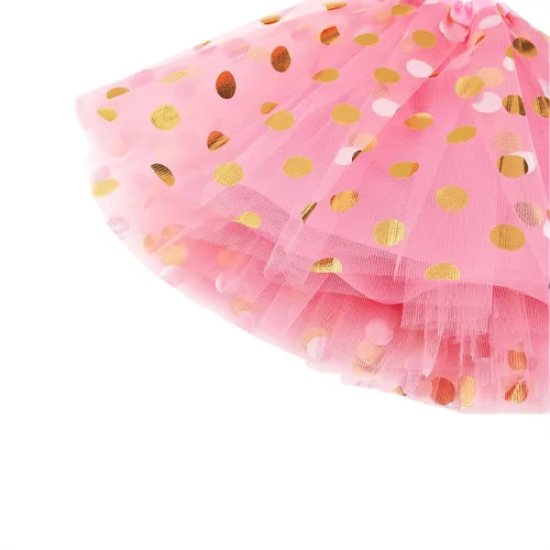 Miniatura 110 de Century Star Tutú de 4 capas para niñas pequeñas, faldas de ballet de tul para baile de princesa, esponjoso, para fiestas de cumpleaños de 2 a 8 años