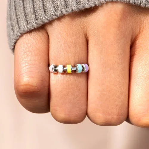 Miniatura 2 de STORYJEWELLERY Fidget Ring, Anxiety Rings for Women, Spinner Ring, Silent Spinning Stress Rings, Fidget Jewelry, Womens Gifts Macorones
