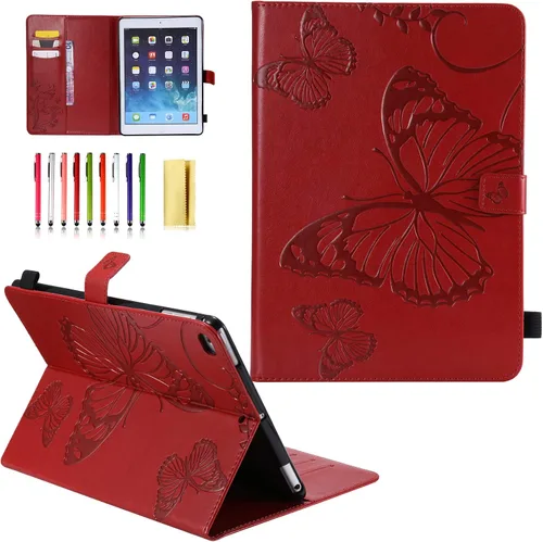 Miniatura 11 de Funda para iPad de 6ª/5ª generación de 9.7 pulgadas 2018/2017, para iPad Air 2/Air 1 con soporte, soporte para lápices, bolsillo