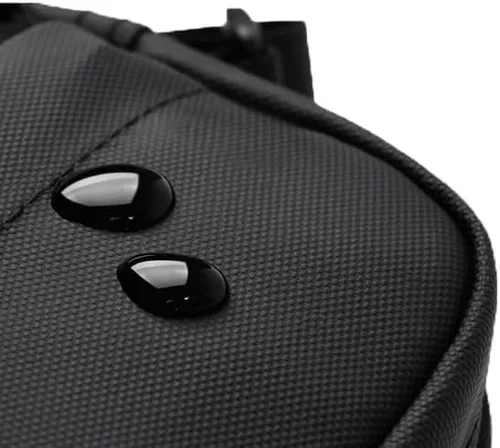 Miniatura 3 de ZETTEZ Cangurera de cuero - Diseño unisex de lujo para viajeros con estilo, Negro