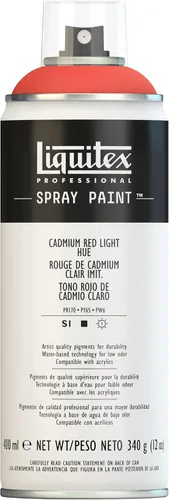 Miniatura 30 de Liquitex - Spray de pintura profesional, 12 onzas (400 ml), tono rojo cadmio profundo Tono profundo rojo cad