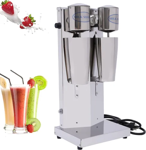 27.1 fl oz × 2 Máquina para hacer batidora de leche eléctrica 180 W Mezclador de hielo de frutas de jugo comercial para el hogar Mezclador de